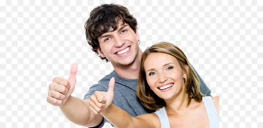 Pareja Feliz，Pulgares Hacia Arriba PNG