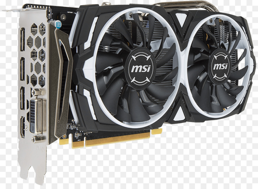 Las Tarjetas Gráficas De Los Adaptadores De Vídeo，Msi Radeon Rx 570 Armadura Oc PNG