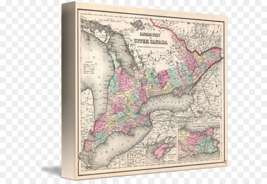 Ontario，Mapa PNG
