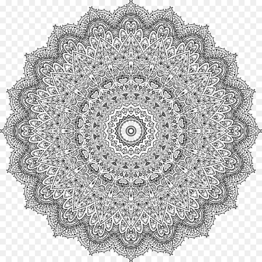 Mandala，Libro Para Colorear PNG