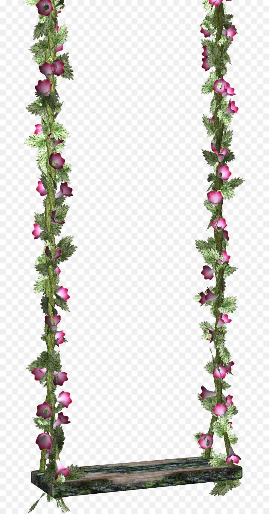 Columpio De Flores，Floral PNG