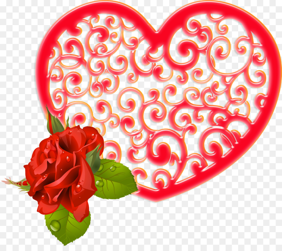 Corazón Y Rosas，Corazón PNG