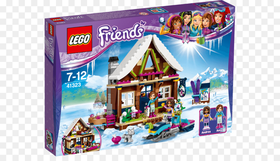 Lego 41323 Amigos Resort De Nieve Chalet，Lego Friends PNG