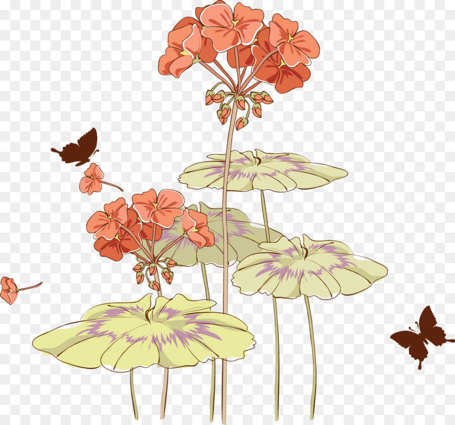 Diseño Floral，Coreldraw PNG