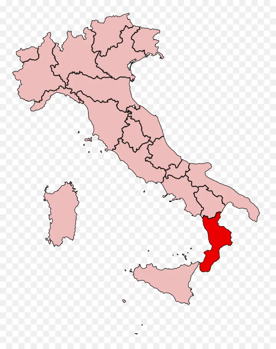 Regiones De Italia，Calabria PNG