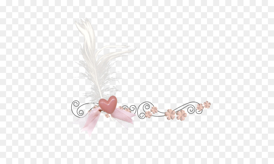 Pluma Y Corazón，Ornamento PNG