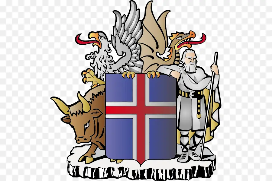 Escudo De Armas De Islandia，Símbolo PNG