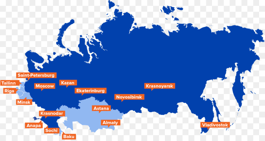 Mapa De Rusia，Ciudades PNG