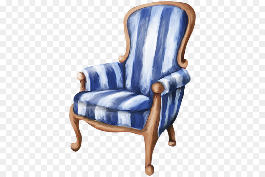 Sillón De Rayas Azules，Comodidad PNG