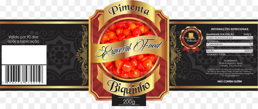 Etiqueta Pimenta Biquinho，Pimienta PNG