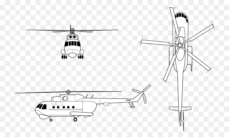 Mil Mi14，Rotor De Helicóptero PNG