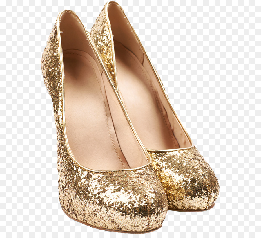 Zapatos Dorados，Tacones PNG