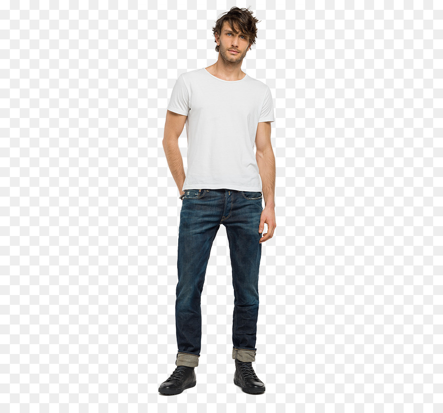 Hombre En Ropa Casual，Vaqueros PNG