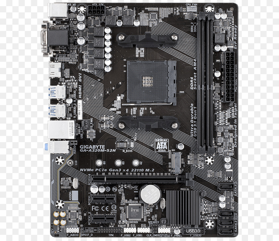 Socket Am4，Gigabyte Gaa320ms2h PNG