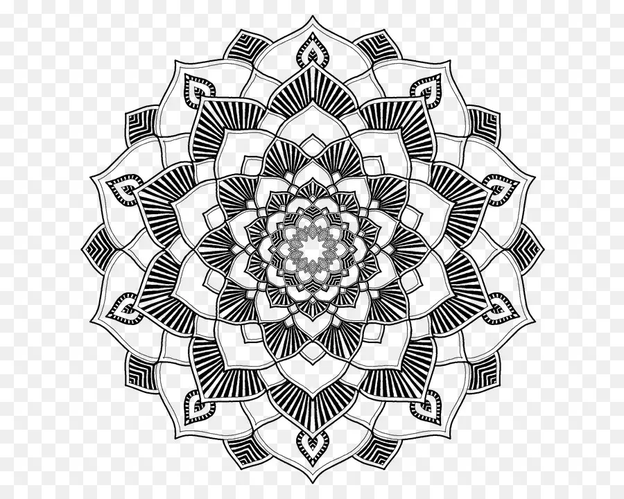 Mandala，Libro Para Colorear PNG