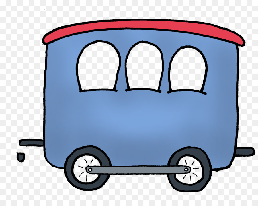 Tren De Dibujos Animados，Azul PNG