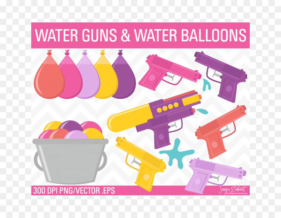 Pistolas De Agua，Globos De Agua PNG