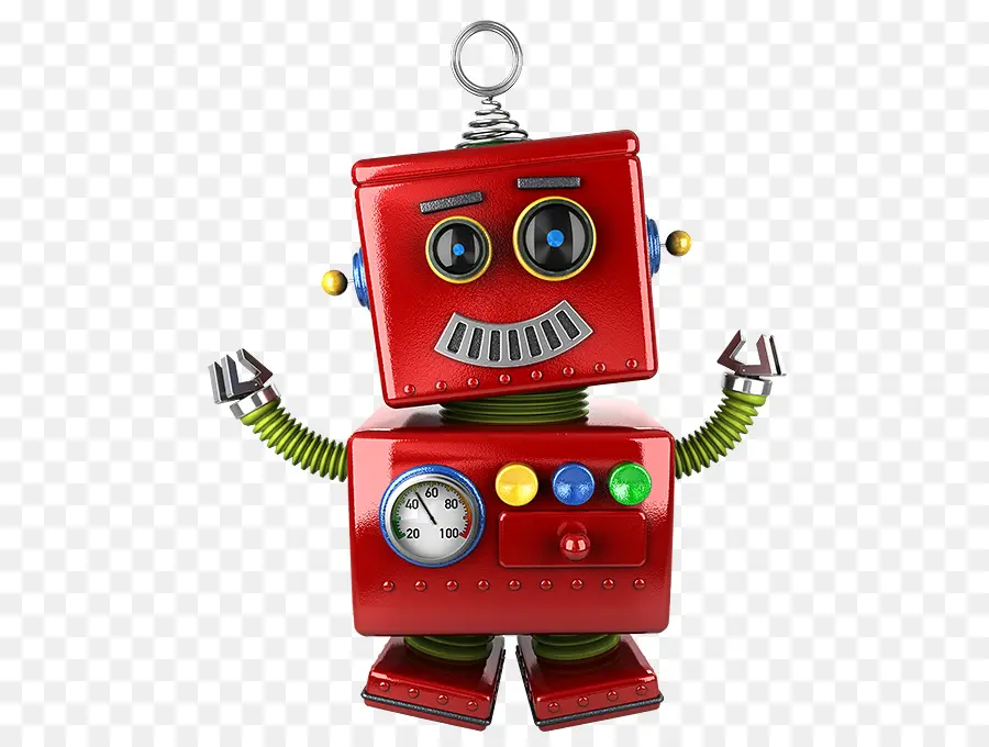 Robot Rojo，Juguete PNG