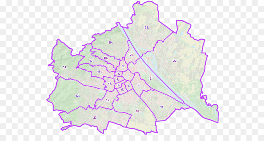 Mapa，Distrito De Viena PNG
