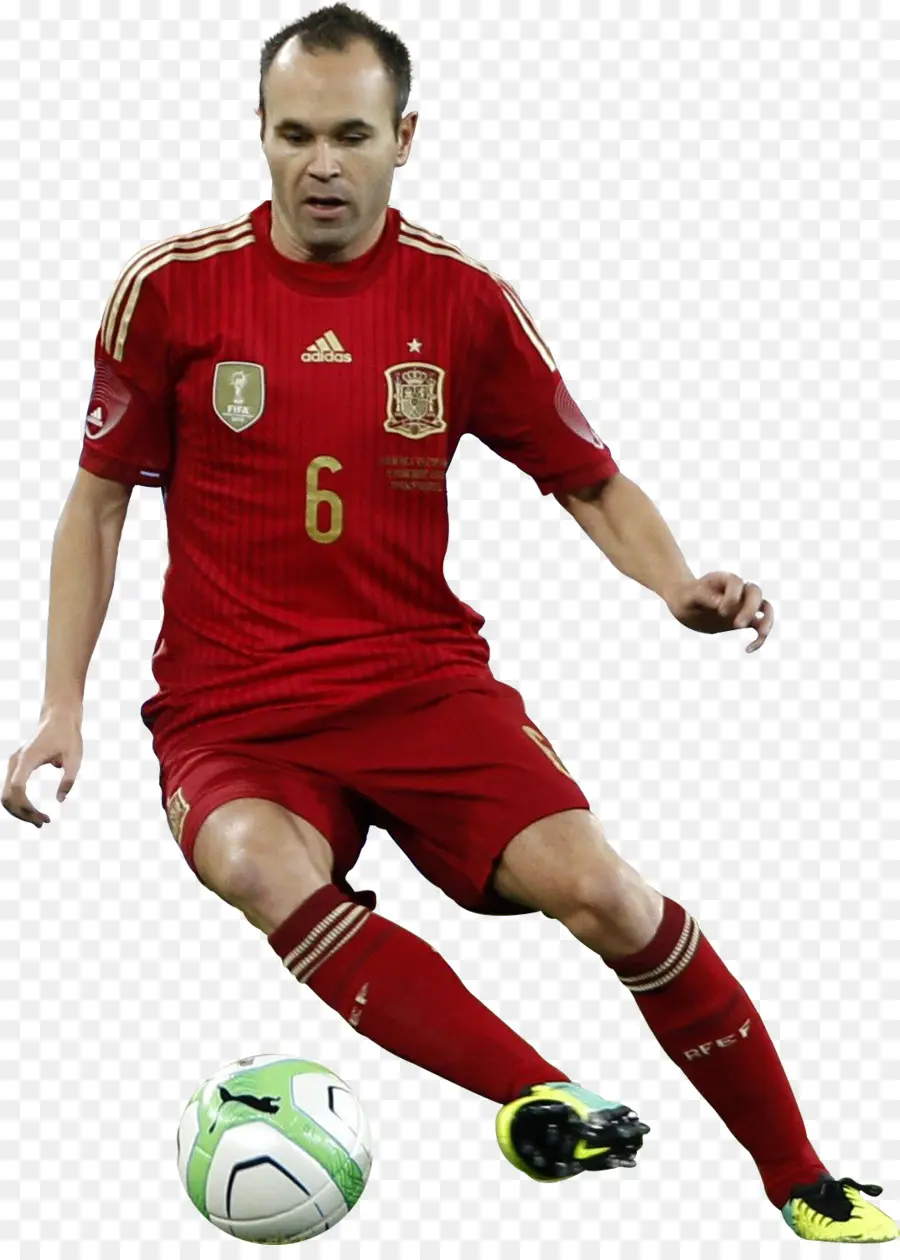 Andrés Iniesta，España El Equipo Nacional De Fútbol PNG