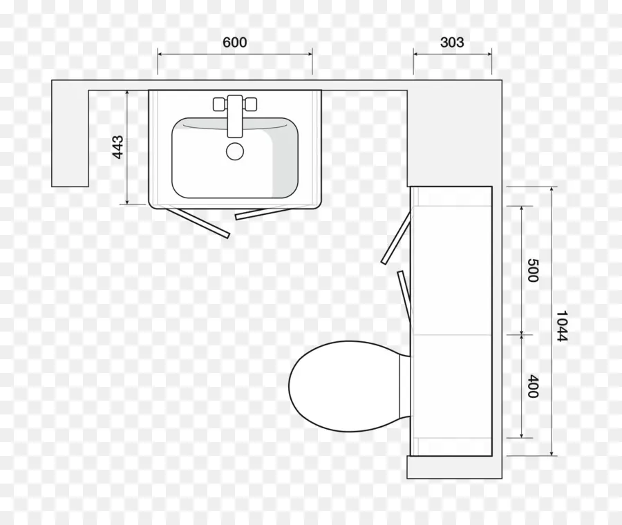 Plan De Piso，Accesorios De Plomería PNG