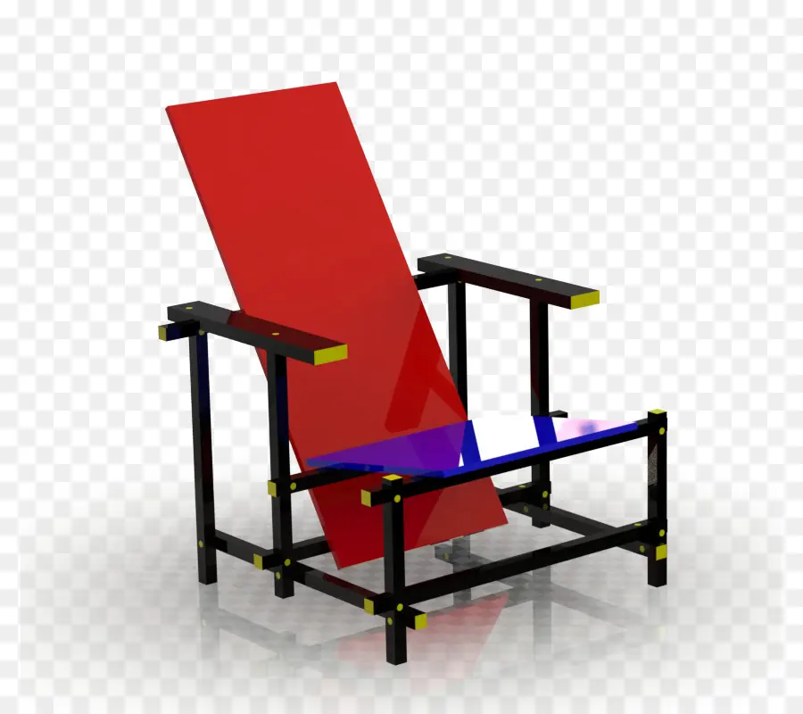 El Rojo Y El Azul Silla，Eames Lounge Chair PNG