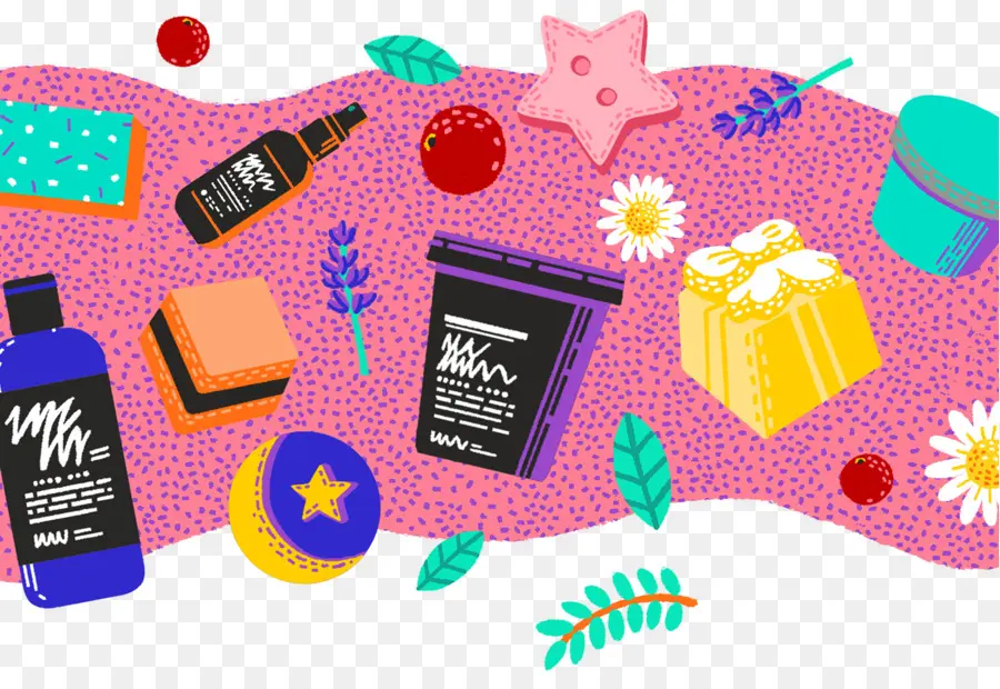 Productos Cosméticos，Vistoso PNG