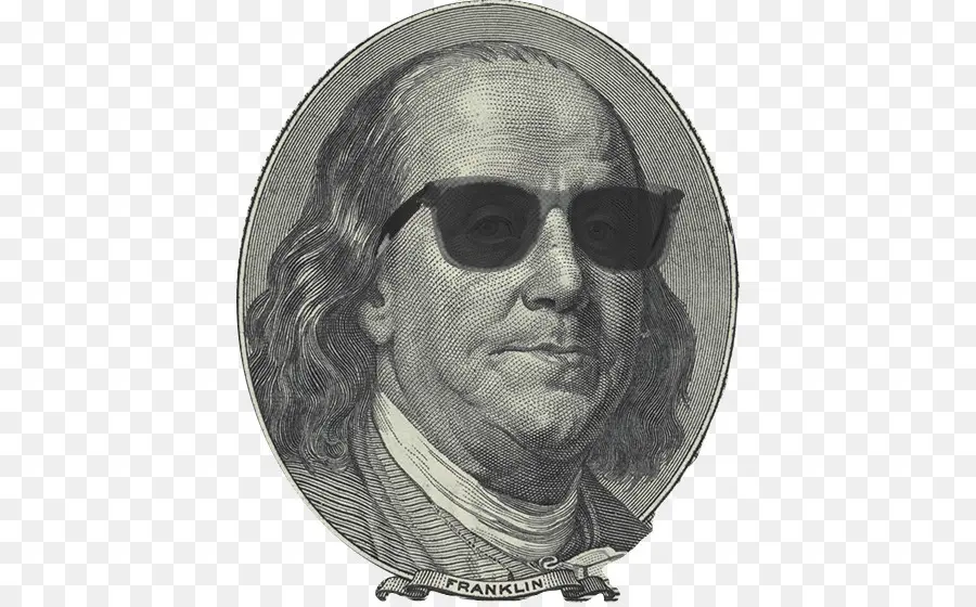 Benjamín Franklin，Gafas De Sol PNG