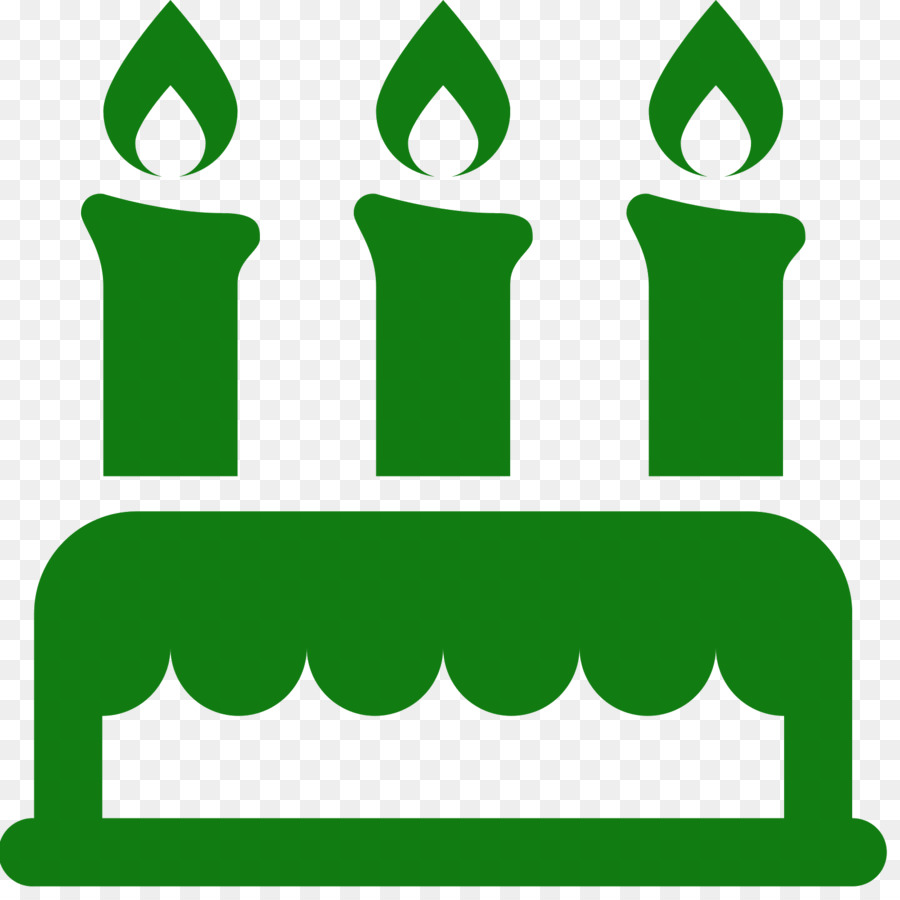 Pastel De Cumpleaños Verde，Velas PNG