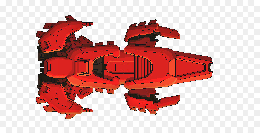 Nave Espacial Roja，Futurista PNG