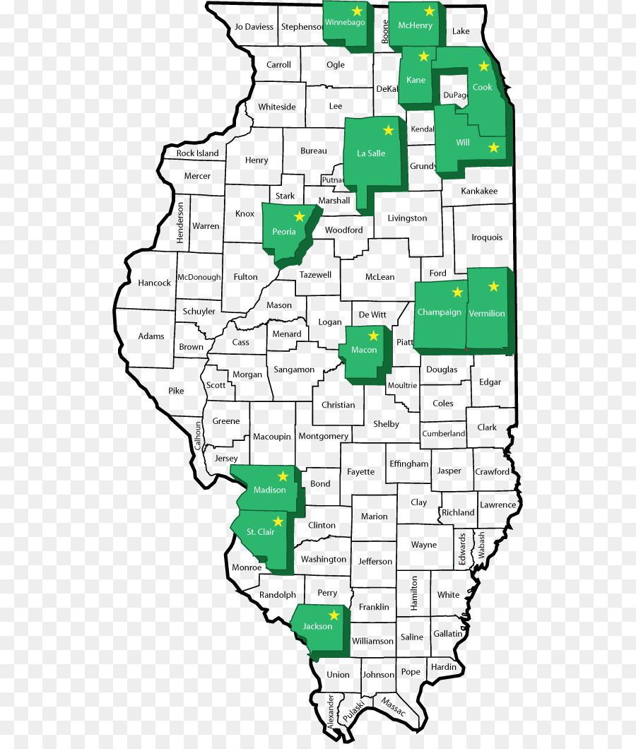 Mapa，Illinois Afroamericano De La Coalición PNG