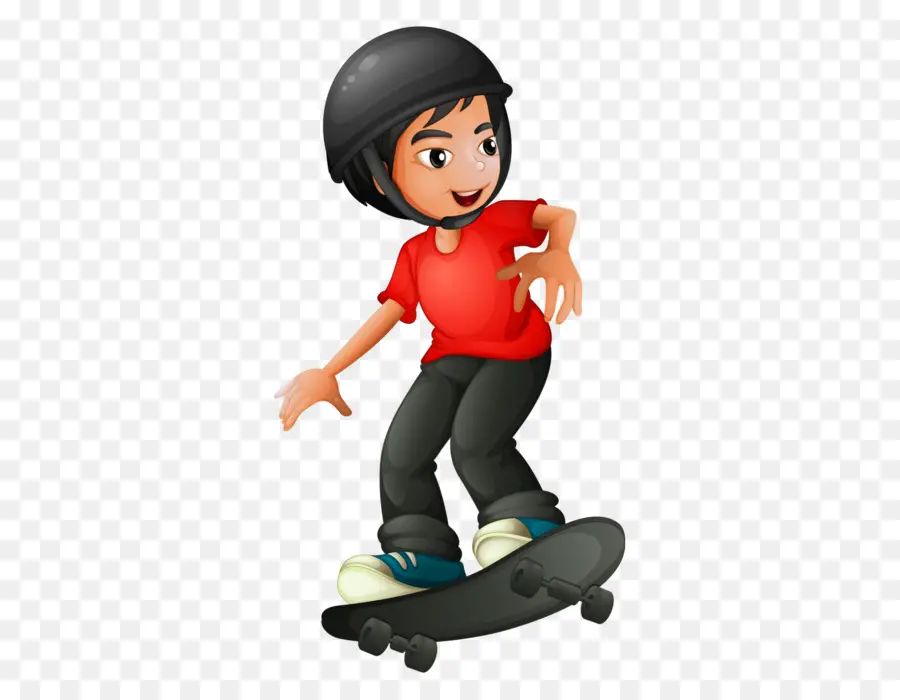 Chica Patinando，Casco PNG