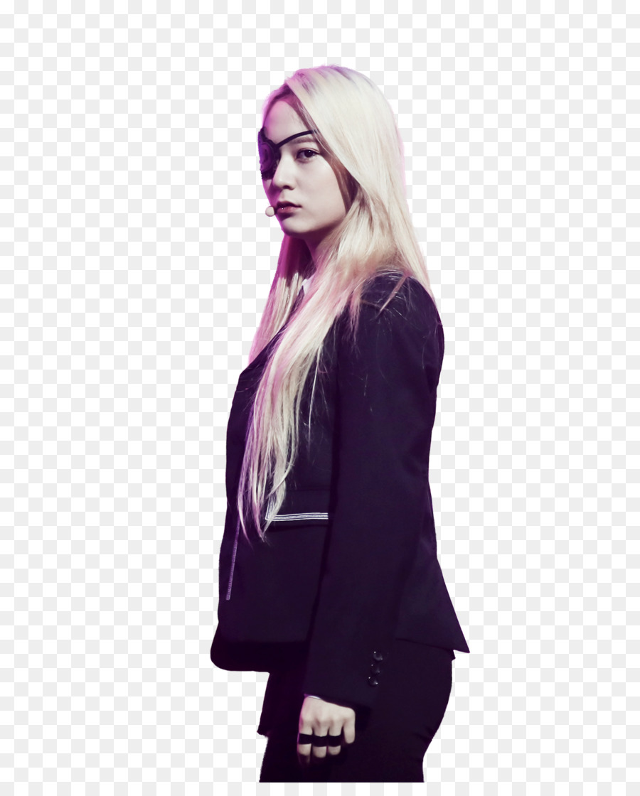 Mujer En Traje Negro，Pelo Rubio PNG