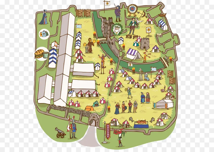 Mapa Medieval，Festival PNG