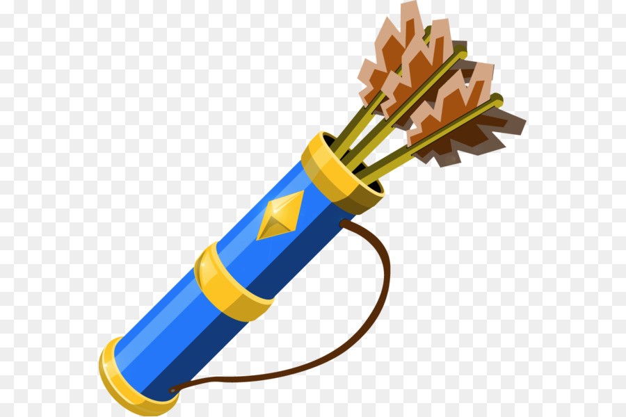 Carcaj Con Flechas，Azul PNG