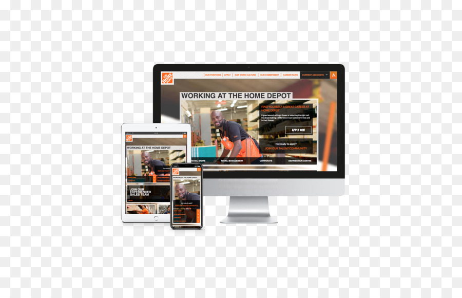 Home Depot，El Diseño Web Responsivo PNG