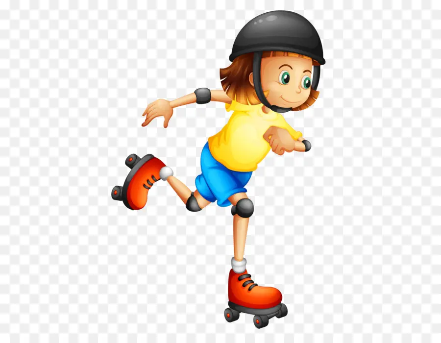 Chica Patinando，Casco PNG