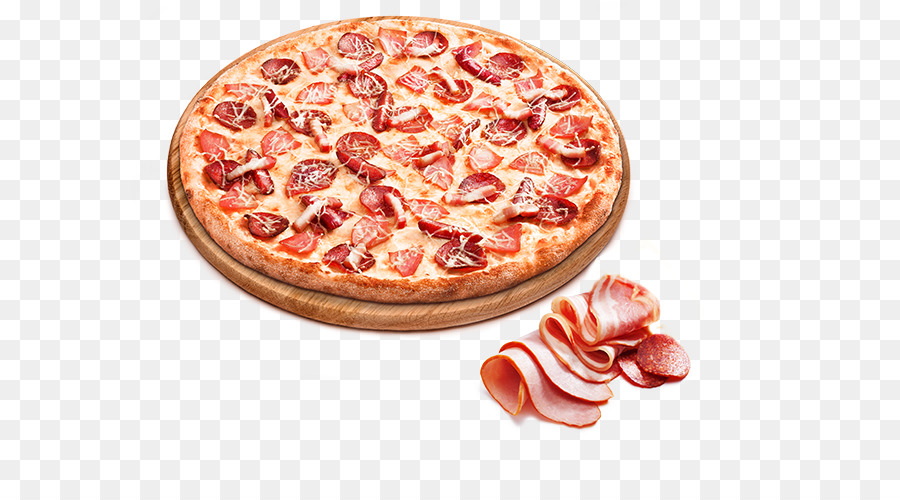 Pizza Con Jamón，Italiano PNG