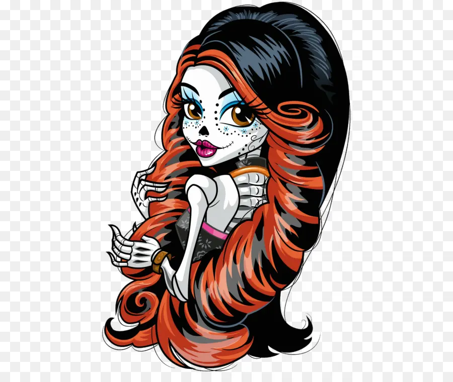 Skelita Calaveras，Monster High PNG