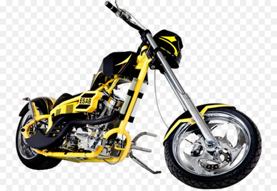 Motocicleta Amarilla，Bicicleta PNG