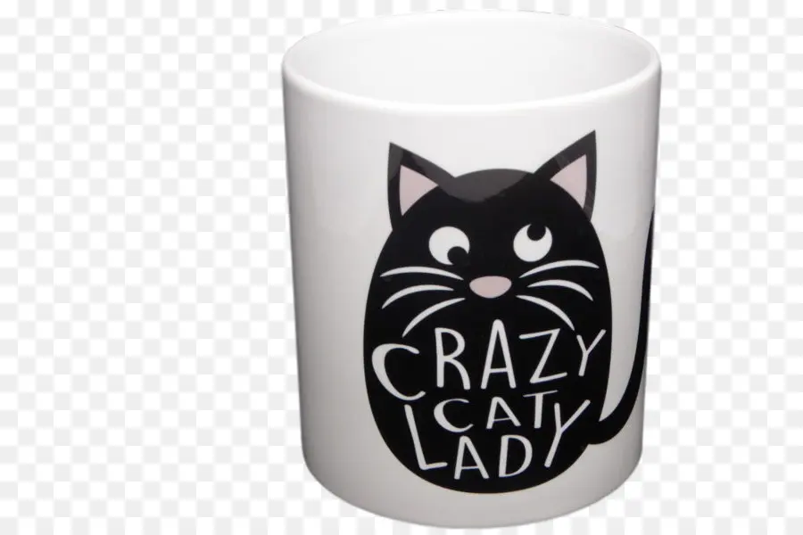 Taza Señora Loca Del Gato，Gato PNG