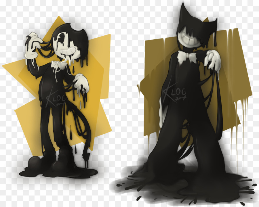 Personajes De Tinta，Negro PNG