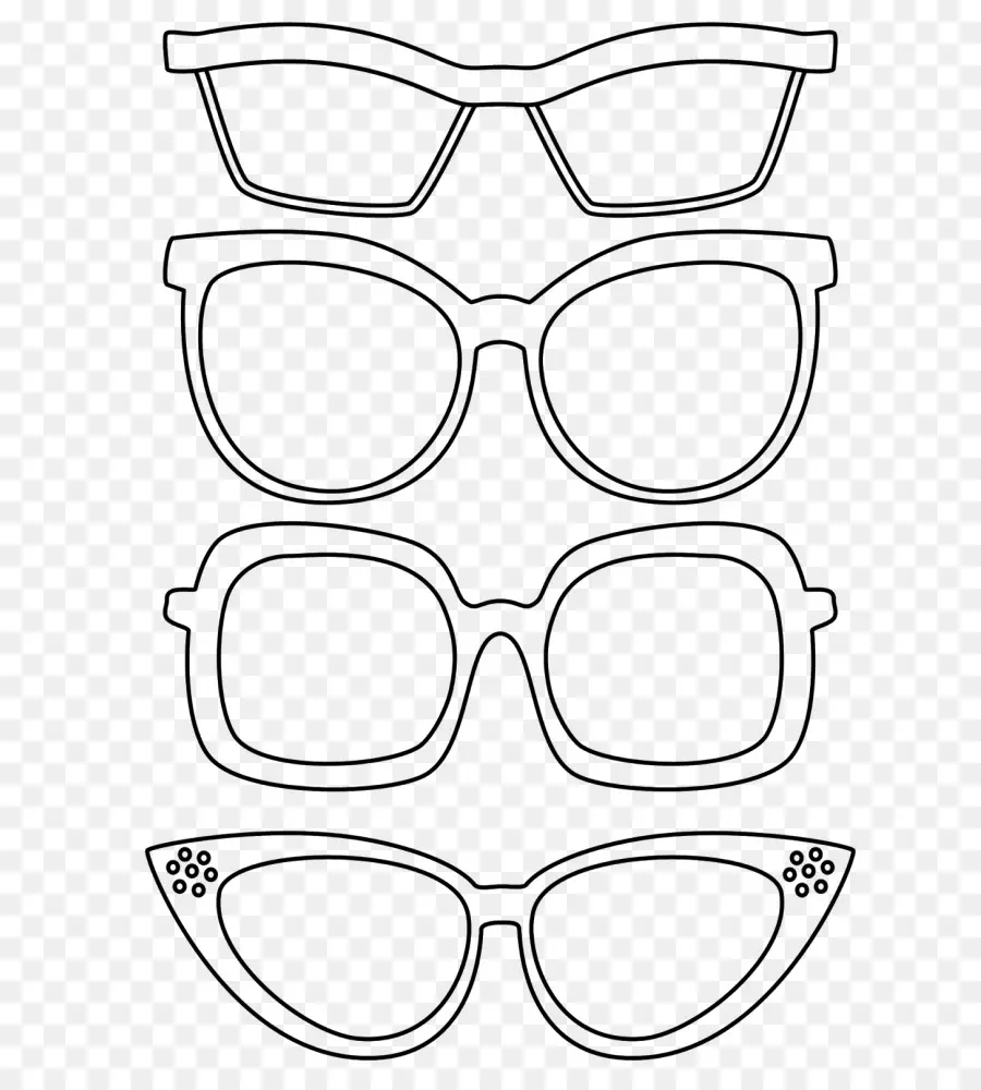 Gafas，Libro Para Colorear PNG