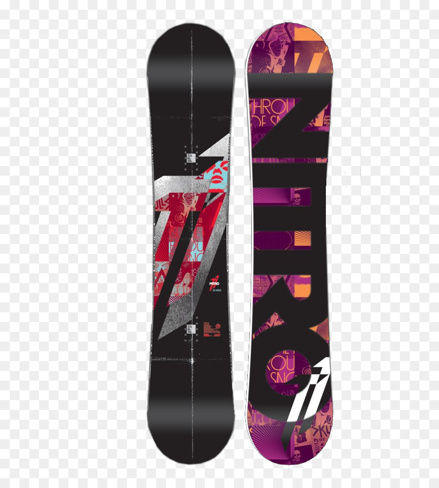 Tabla De Snowboard，Magenta PNG