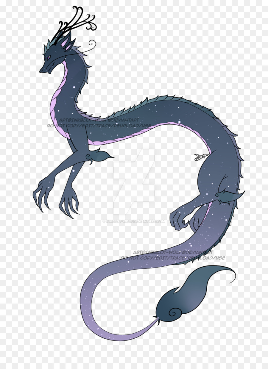 Dragón Morado，Fantasía PNG