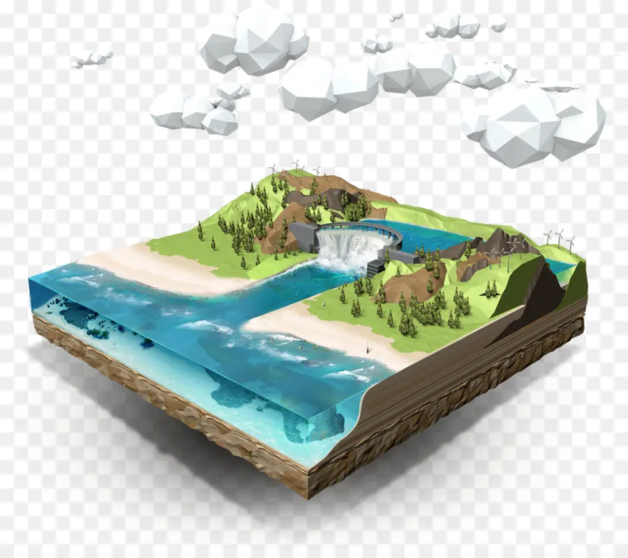 Paisaje 3d，Naturaleza PNG