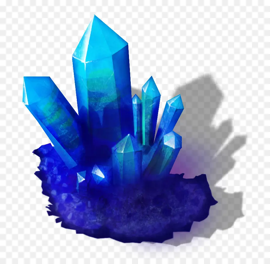 Cristales Azules，Azul PNG