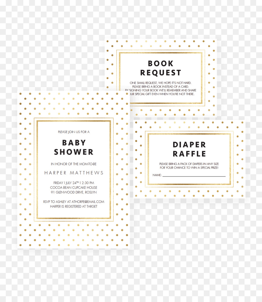 Invitaciones De Baby Shower，Tarjetas PNG