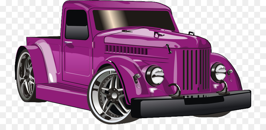 Camión Morado，Auto PNG