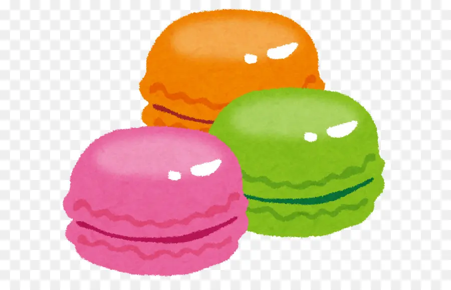 Macarrones Coloridos，Postre PNG